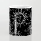 Black Magic Celestial Sun Moon Stars Coffee Mug Gallery Image 4