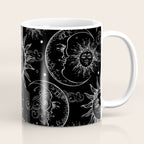 Black Magic Celestial Sun Moon Stars Coffee Mug Gallery Image 1