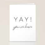 YAY You're Here Stationery Card Gallery Image 2