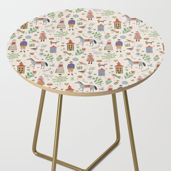 Swedish Folk Art Side Table Gallery Image 2