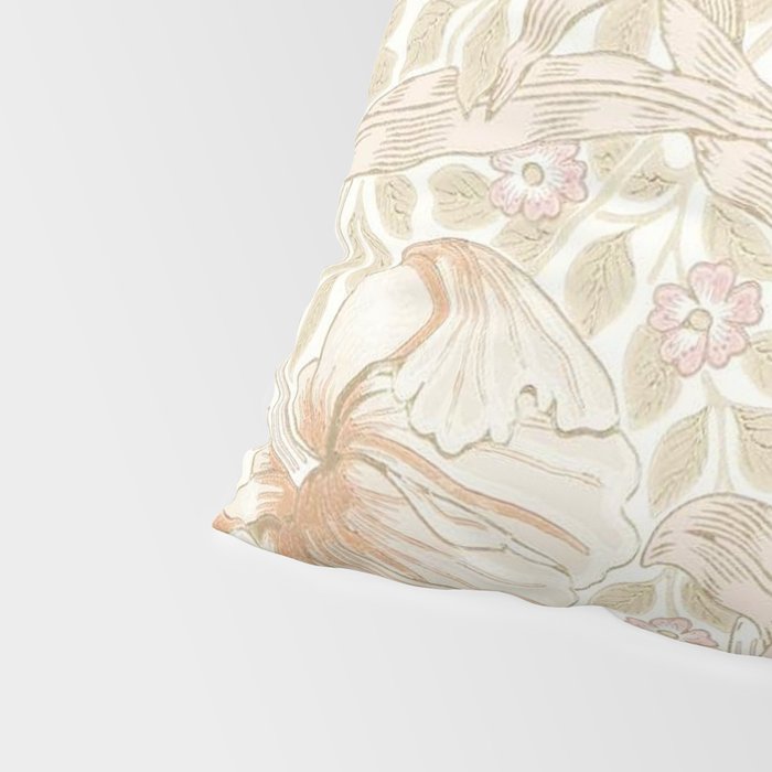 William Morris Vintage Pimpernel Cochineal Pink Pillow Sham Gallery Image 4