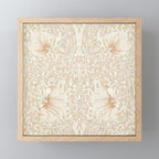 William Morris Vintage Pimpernel Cochineal Pink Mini Art Print Gallery Image 1