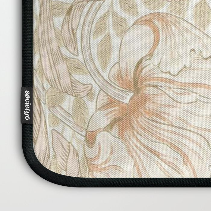 William Morris Vintage Pimpernel Cochineal Pink Laptop Sleeve Gallery Image 3