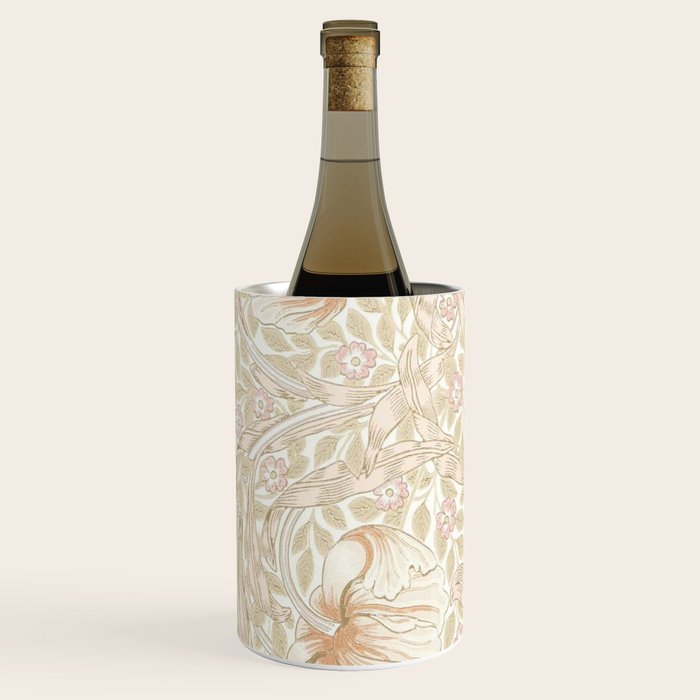 William Morris Vintage Pimpernel Cochineal Pink Wine Chiller Gallery Image 2