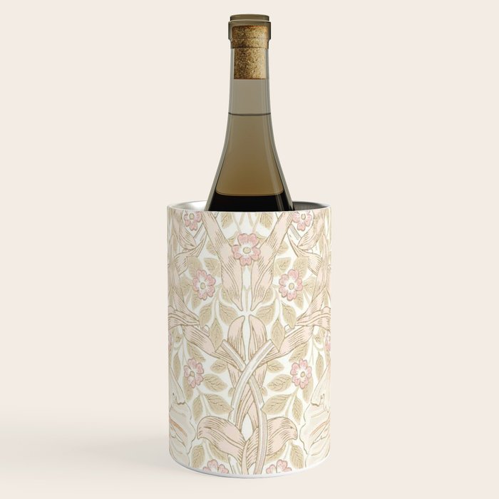 William Morris Vintage Pimpernel Cochineal Pink Wine Chiller Gallery Image 1