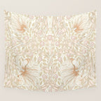 William Morris Vintage Pimpernel Cochineal Pink Wall Tapestry Gallery Image 4