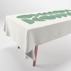 Green Retro Scandinavian - Mid Century Modern Tablecloth Gallery Image 1