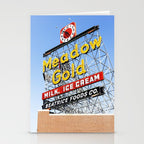 Tulsa Oklahoma Photography x Meadow Gold Vintage Neon Sign Route 66 Stationery Card Gallery Image 2