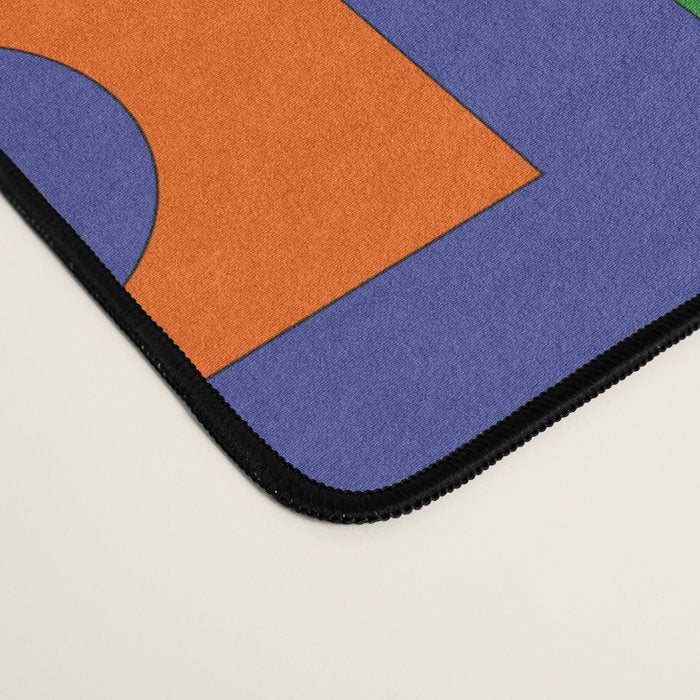 Colorful Retro Geometric Rektangel Vibrant Pop Pattern Desk Mat Gallery Image 4
