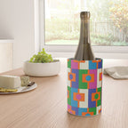 Colorful Retro Geometric Rektangel Vibrant Pop Pattern Wine Chiller Gallery Image 4