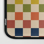 Mid Century Modern Checkerboard Stripes Check Pattern Laptop Sleeve Gallery Image 3