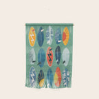 Surfboard green  Wall Hanging Gallery Image 1