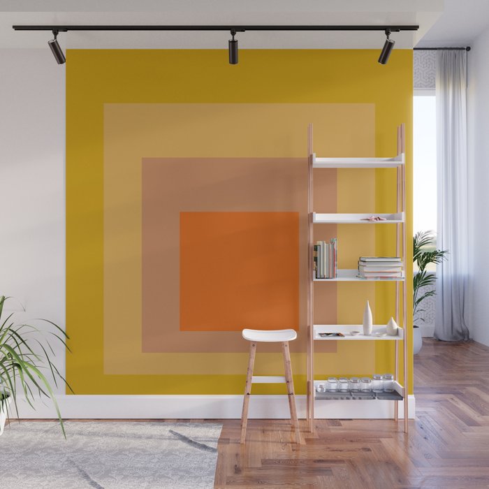 color square 9 Wall Mural Gallery Image 1