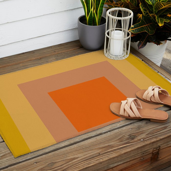color square 9 Outdoor Rug Gallery Image 2