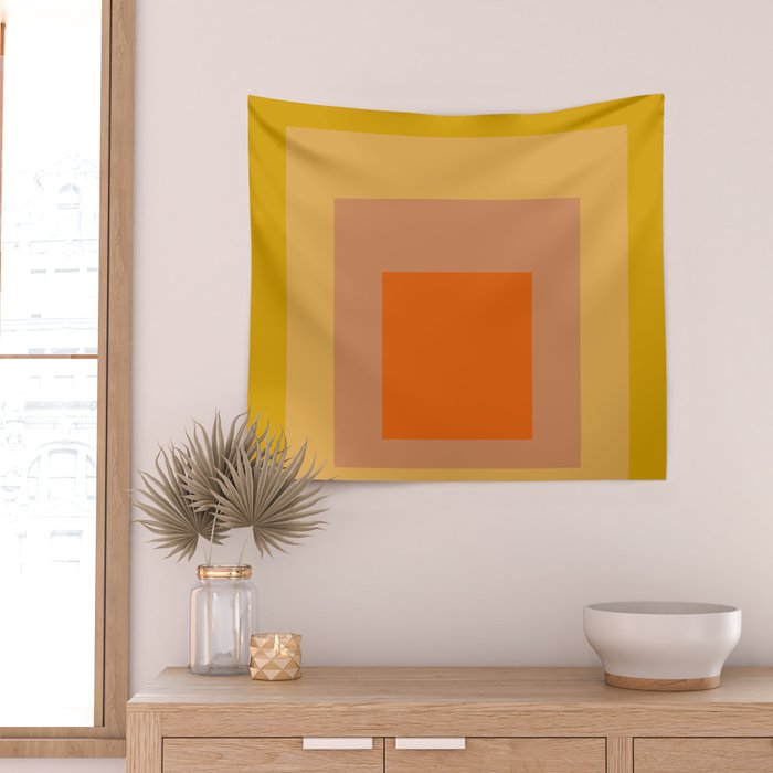 color square 9 Wall Tapestry Gallery Image 2