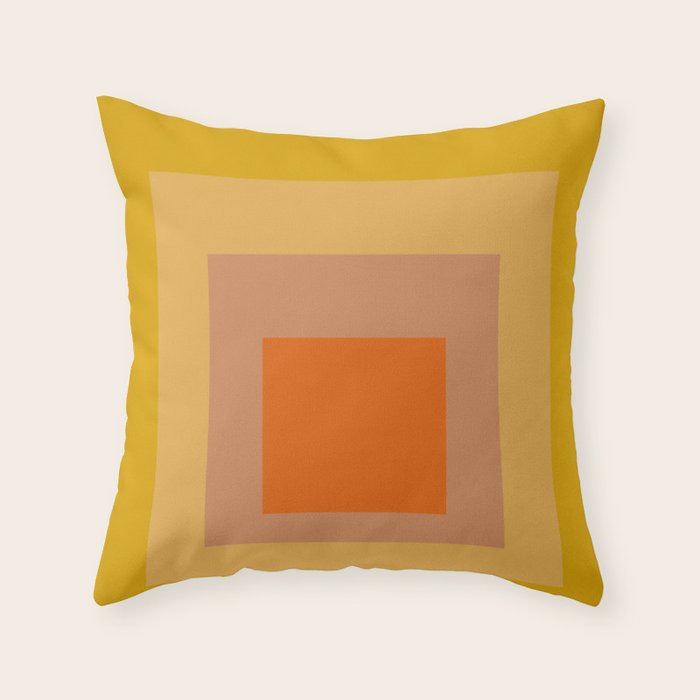color square 9 Throw Pillow Gallery Image 6