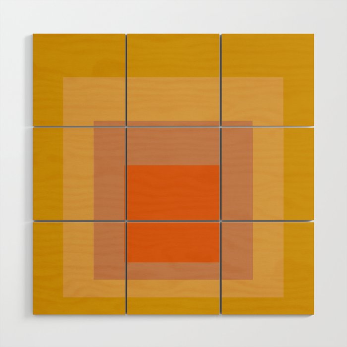 color square 9 Wood Wall Art Gallery Image 1