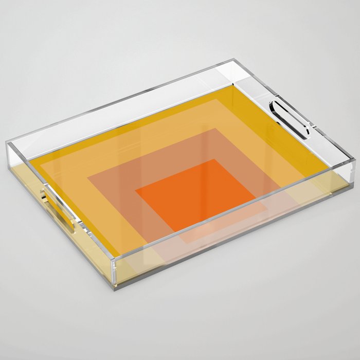 color square 9 Acrylic Tray Gallery Image 1