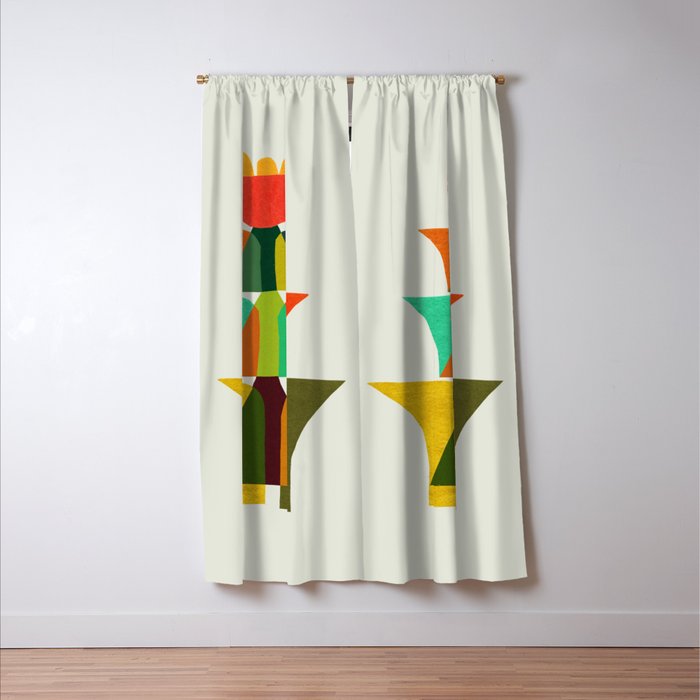 Whimsical bromeliad Window Curtain Gallery Image 3