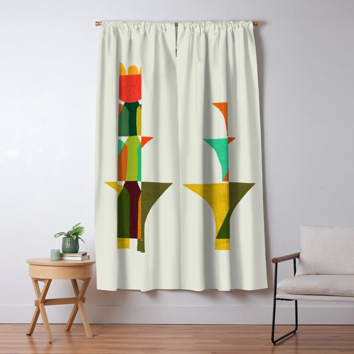 Whimsical bromeliad Window Curtain Gallery Image 5