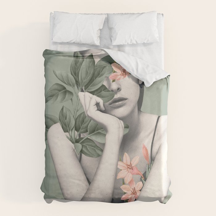natural beauty-collage 3/2 Duvet Cover Gallery Image 1