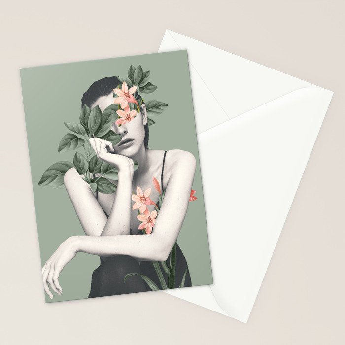 natural beauty-collage 3/2 Stationery Card Gallery Image 2
