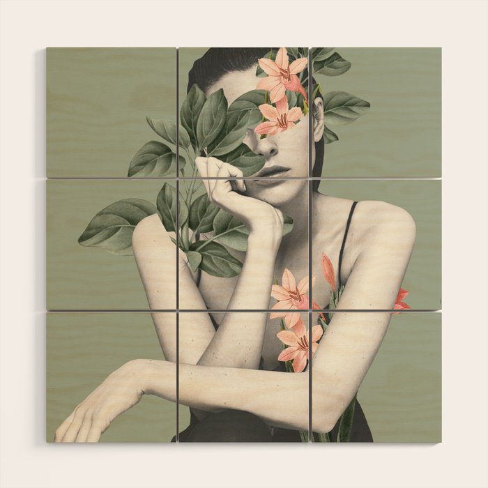natural beauty-collage 3/2 Wood Wall Art Gallery Image 1