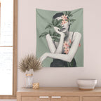 natural beauty-collage 3/2 Wall Tapestry Gallery Image 2
