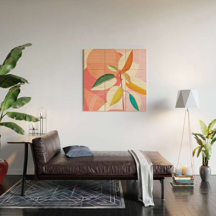 Colorful Branching Out 29 Wood Wall Art Gallery Image 2