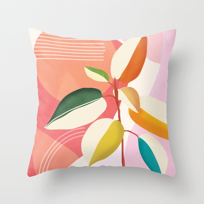 Colorful Branching Out 29 Throw Pillow Gallery Image 6