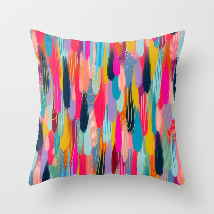EttaVee Brushstroke no.151 Throw Pillow Gallery Image 6