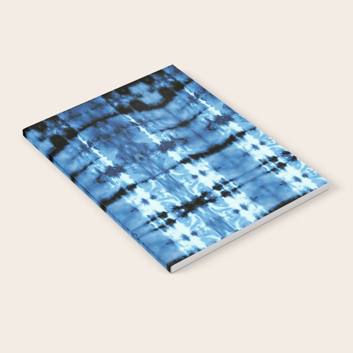 Indigo Satin Shibori Notebook Gallery Image 2
