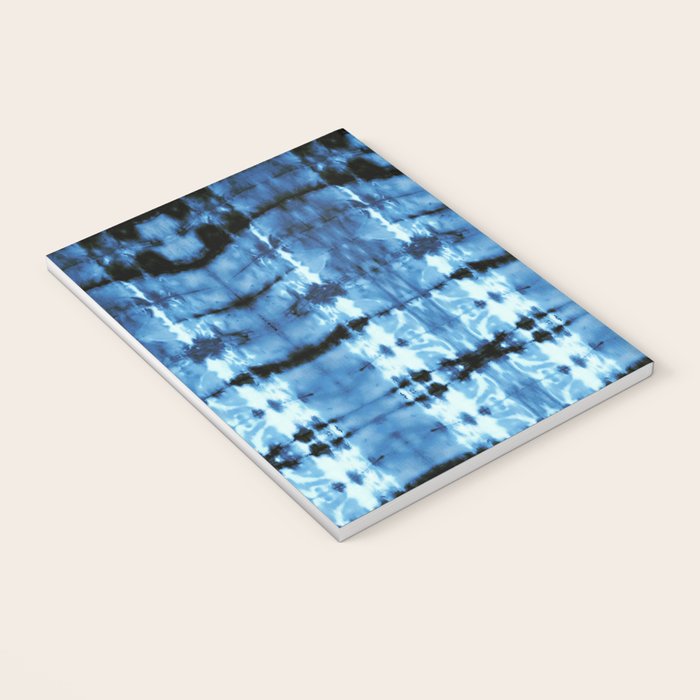 Indigo Satin Shibori Notebook Gallery Image 3