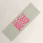 Favorite Word: Peach Wavy Edition Yoga Mat Gallery Image 1