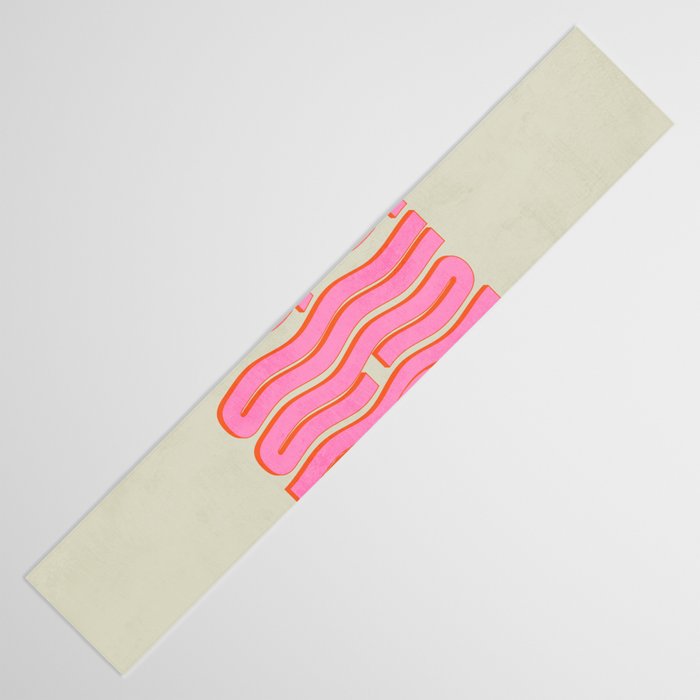 Favorite Word: Peach Wavy Edition Table Runner Gallery Image 3