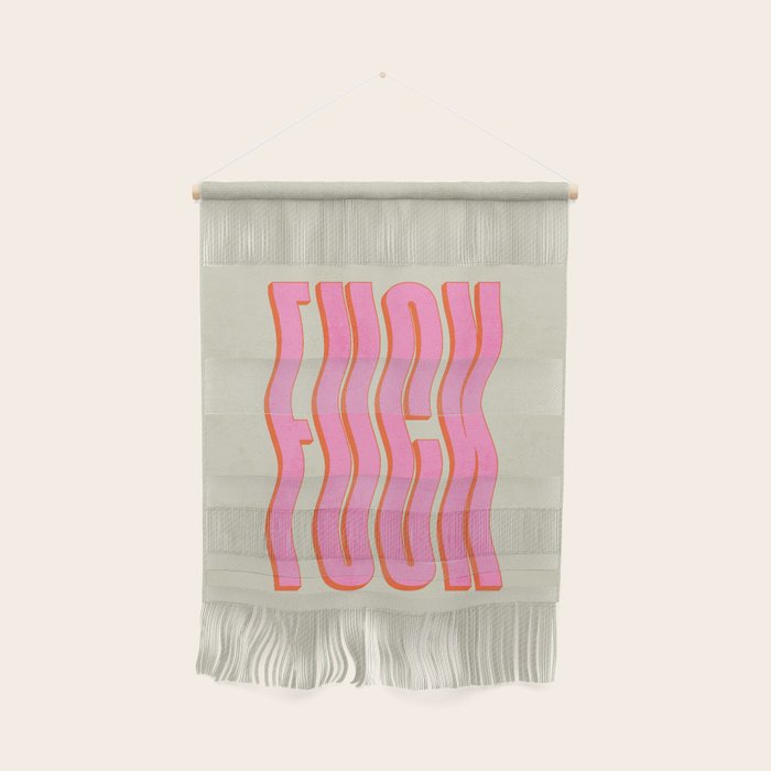 Favorite Word: Peach Wavy Edition Wall Hanging Gallery Image 1