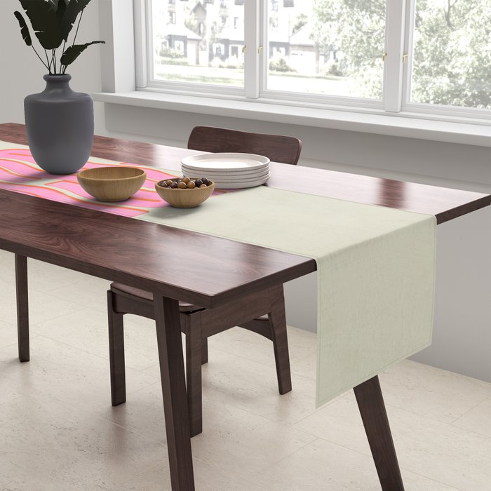 Favorite Word: Peach Wavy Edition Table Runner Gallery Image 2