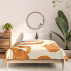 Sleepy Cozy Kitty Cats in Buttercup & Orange Comforter Gallery Image 3