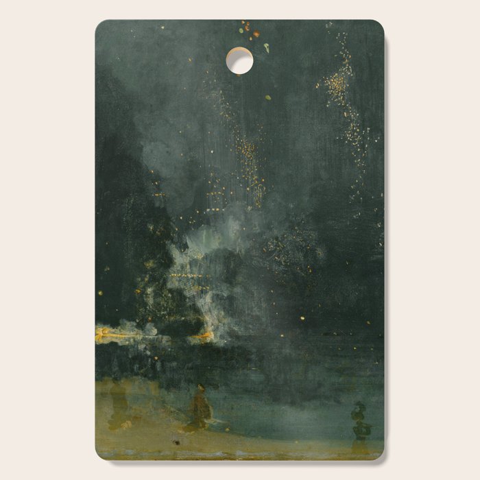 Nocturne In Black And Gold The Falling Rocket By James Mcneill Whistler Cutting Board Gallery Image 1