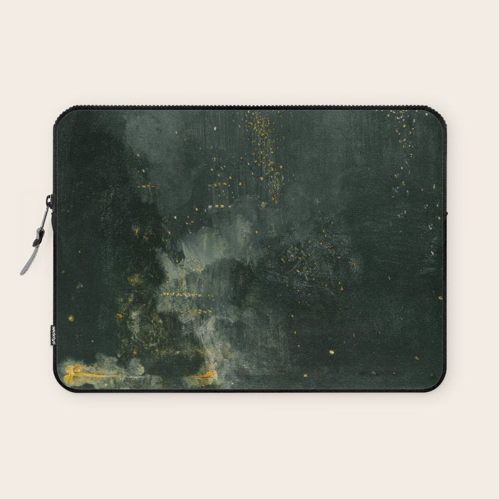 Nocturne In Black And Gold The Falling Rocket By James Mcneill Whistler Laptop Sleeve Gallery Image 1