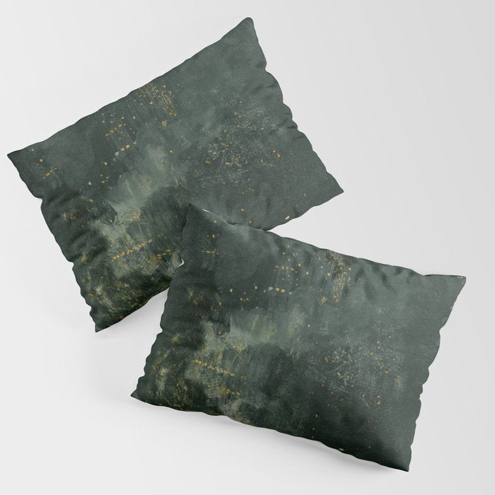 Nocturne In Black And Gold The Falling Rocket By James Mcneill Whistler Pillow Sham Gallery Image 1