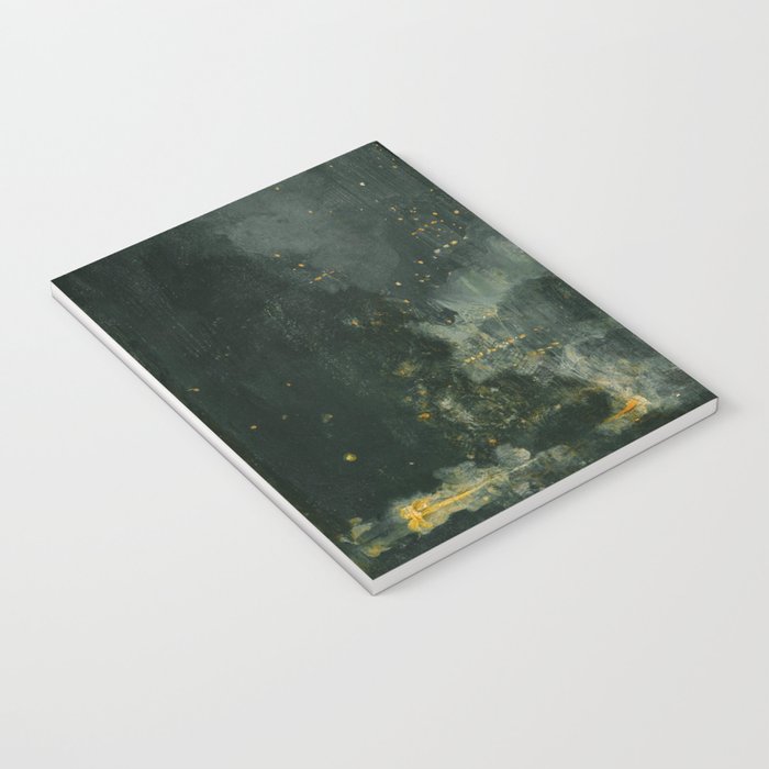 Nocturne In Black And Gold The Falling Rocket By James Mcneill Whistler Notebook Gallery Image 3