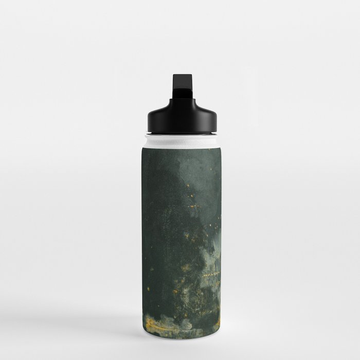 Nocturne In Black And Gold The Falling Rocket By James Mcneill Whistler Water Bottle Gallery Image 3