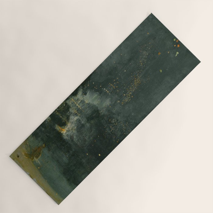Nocturne In Black And Gold The Falling Rocket By James Mcneill Whistler Yoga Mat Gallery Image 1