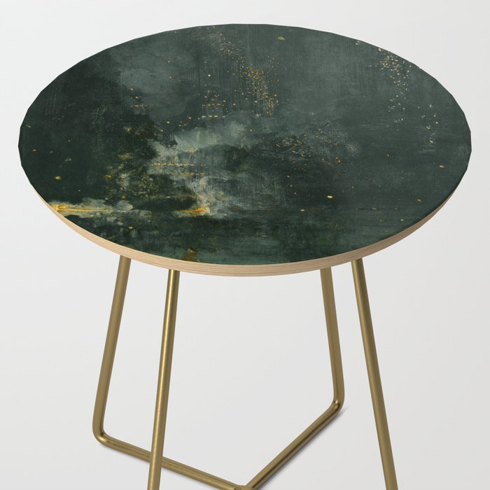 Nocturne In Black And Gold The Falling Rocket By James Mcneill Whistler Side Table Gallery Image 2