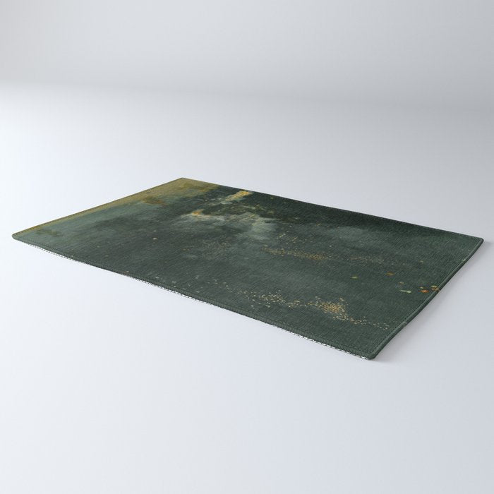 Nocturne In Black And Gold The Falling Rocket By James Mcneill Whistler Rug Gallery Image 3