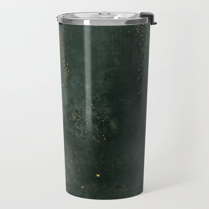 Nocturne In Black And Gold The Falling Rocket By James Mcneill Whistler Travel Mug Gallery Image 2