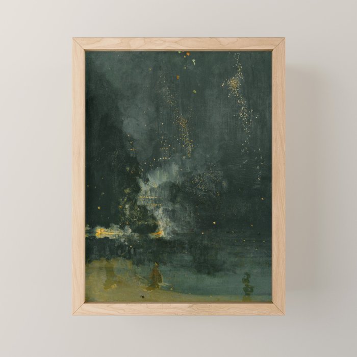 Nocturne In Black And Gold The Falling Rocket By James Mcneill Whistler Mini Art Print Gallery Image 1
