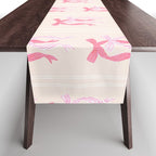 Striped Bows in Pinks Table Runner Gallery Image 1