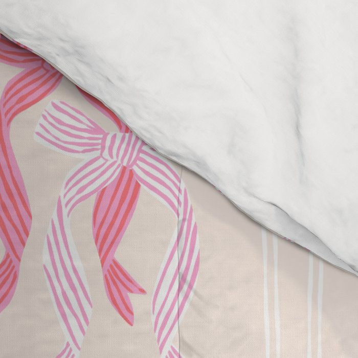 Striped Bows in Pinks Comforter Gallery Image 4